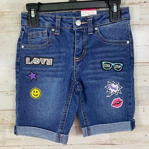 NWT Total Girl Kids Blue Jean Shorts Size Large
